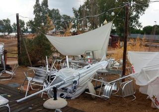 Inundaciones, granizadas severas y cuatro heridos leves