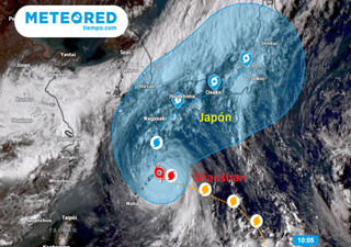 Se prevén inundaciones históricas en las islas de Japón de hasta 600 litros por metro cuadrado debido al tifón Shanshan