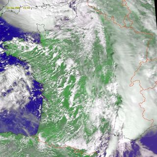 Inundaciones torrenciales en el SE francés. Una visión desde satélite