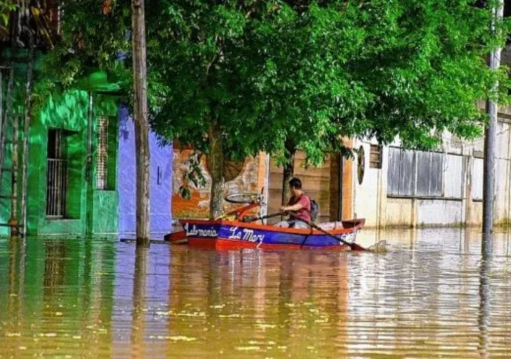 Inundaciones y evacuados en el Litoral por las crecidas de los ríos Iguazú, Paraná y Uruguay
