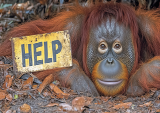 Inundações em Samatra ameaçam de extinção o primata mais raro do mundo