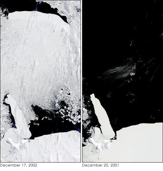 Inusuales condiciones del hielo en el mar de Ross