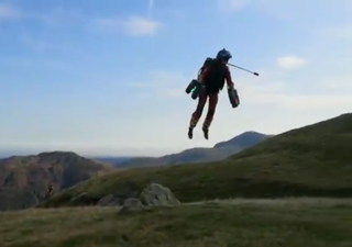 Inventor in jet suit 'rescues walkers' in Lake District