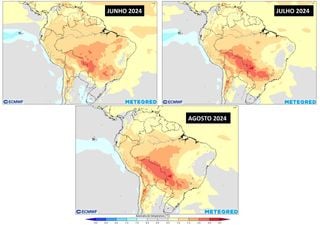 O que esperar do inverno de 2024 no Brasil? Previsão da Meteored aponta para um período mais seco e quente que o normal