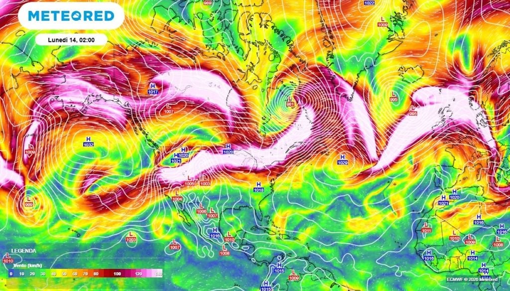 In questo contesto, un ruolo determinante sarà svolto dal getto polare. La corrente a getto dovrebbe mantenere un andamento molto lineare, orientato prevalentemente da ovest verso est, senza quelle ondulazioni accentuate che tipicamente permettono alle masse di aria fredda di scendere in latitudine.