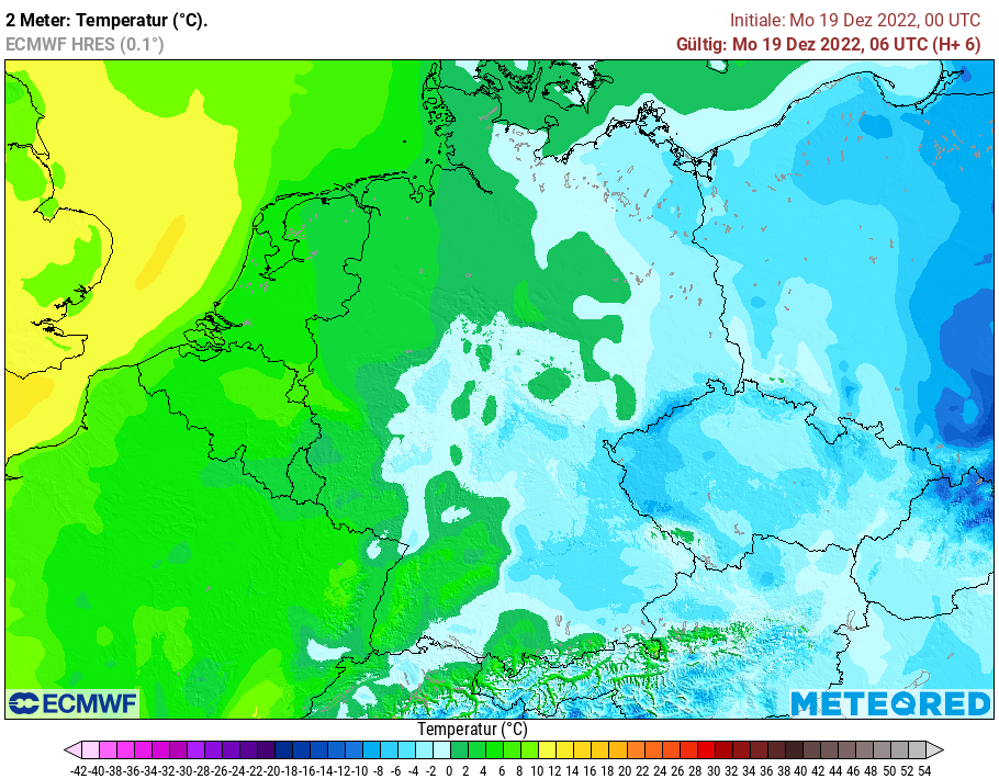 Temperatur, Boden, Kälte