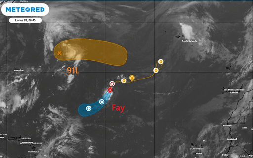 El Centro Nacional de Huracanes vigila al Invest 91L en el Atl&aacute;ntico Norte: &iquest;la tormenta tropical Hanna a la vista?