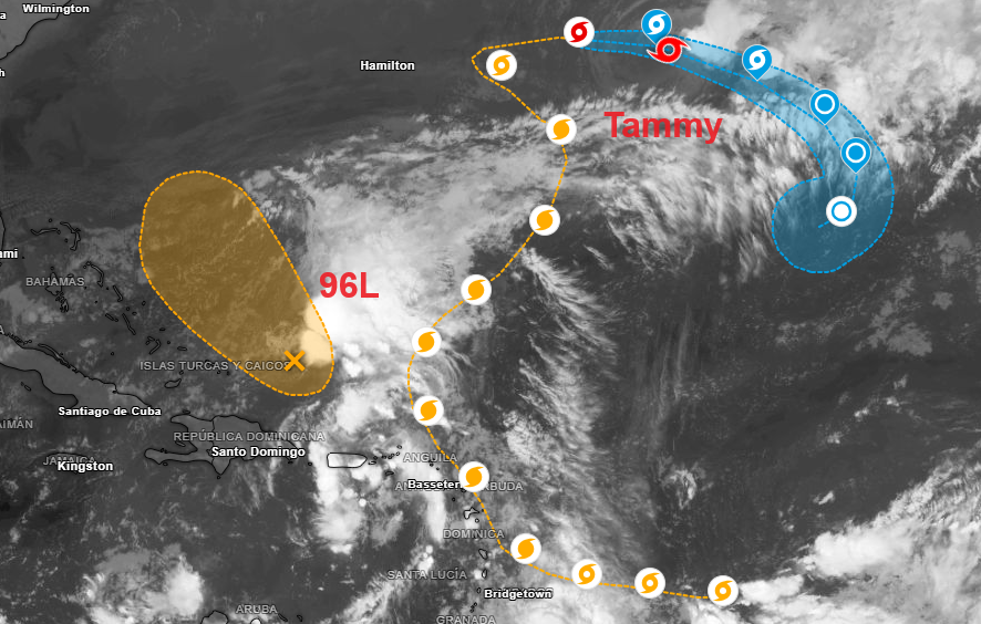 Se forma el Invest 96L con probabilidad de ser la futura tormenta