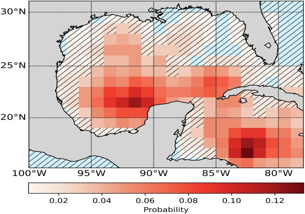 Areas con olas de calor marino