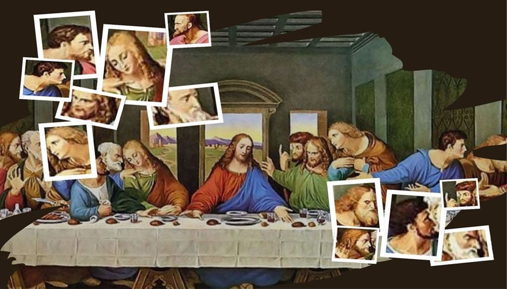 Surpresa, medo, indignação e ansiedade são algumas das emoções presentes na obra de Leonardo da Vinci, que revelam padrões neuroemocionais distintos, segundo a investigação de Armindo Freitas-Magalhães. Imagem de domínio público trabalhada no Canva.