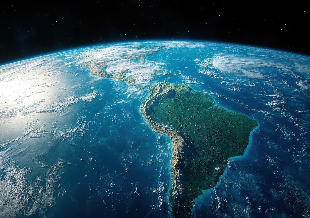 Amazónia vista do espaço