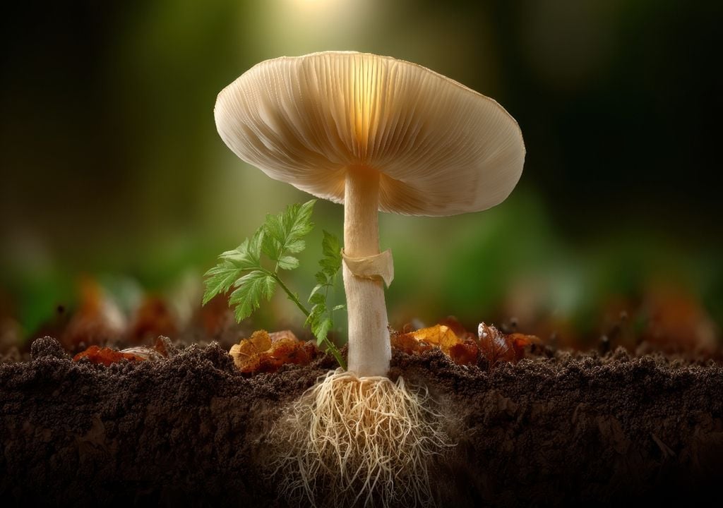 Cogumelo e micélio Cogumelo e micélio