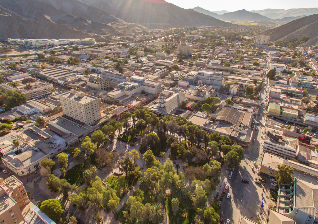 La ciudad de Copiapó, en la Región de Atacama. La ciudad de Copiapó, en la Región de Atacama.