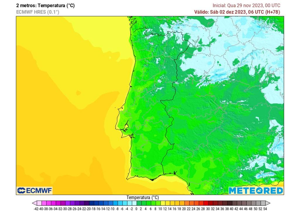 previsão de tempo;  frio;  dezembro;  Portugal