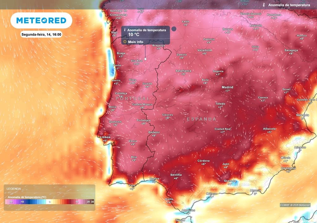 anomalia de temperatura As temperaturas elevadas que se registarão entre hoje e amanhã levaram o IPMA a emitir aviso amarelo de calor para 15 distritos. Apenas Faro, Bragança e Guarda se mantém isentos de aviso até ao momento.