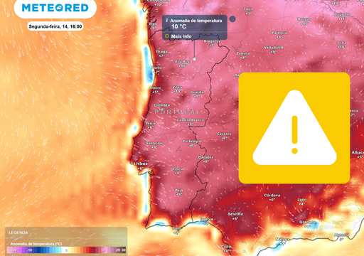 IPMA aumenta o n&uacute;mero de avisos de calor: agora s&atilde;o 15 os distritos sob aviso amarelo at&eacute; amanh&atilde;, dia 14