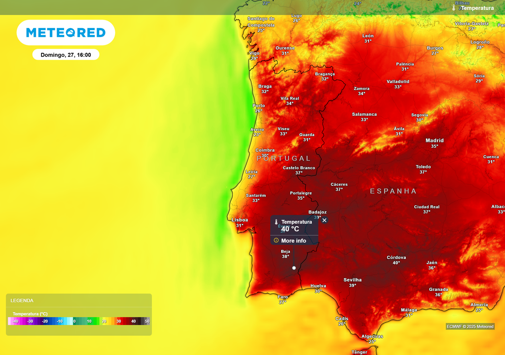 temperatura do ar à superfície temperatura do ar à superfície