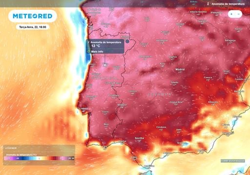 IPMA prev&ecirc; uma poss&iacute;vel onda de calor em grande parte de Portugal Continental: eis o que mostram os mapas da Meteored