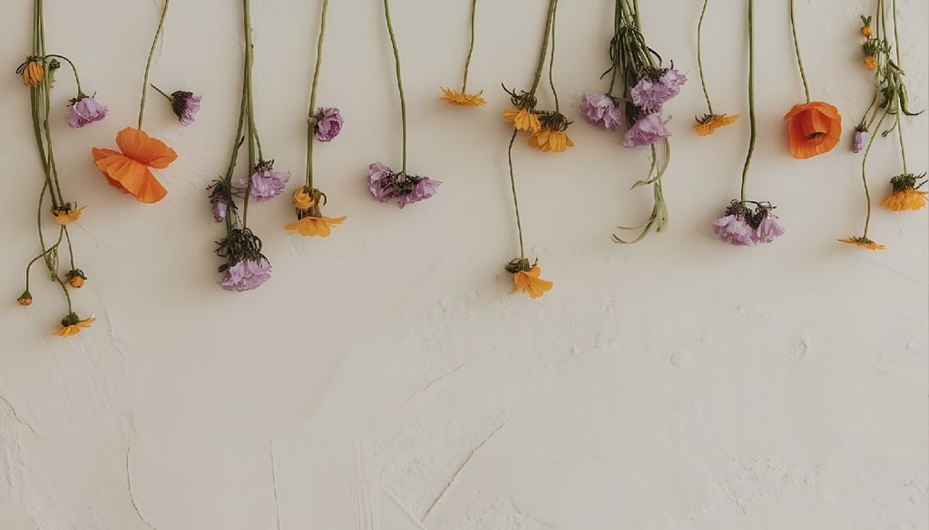 Flores secas Depois de um inverno chuvoso, o primeiro mês da primavera foi muito seco.