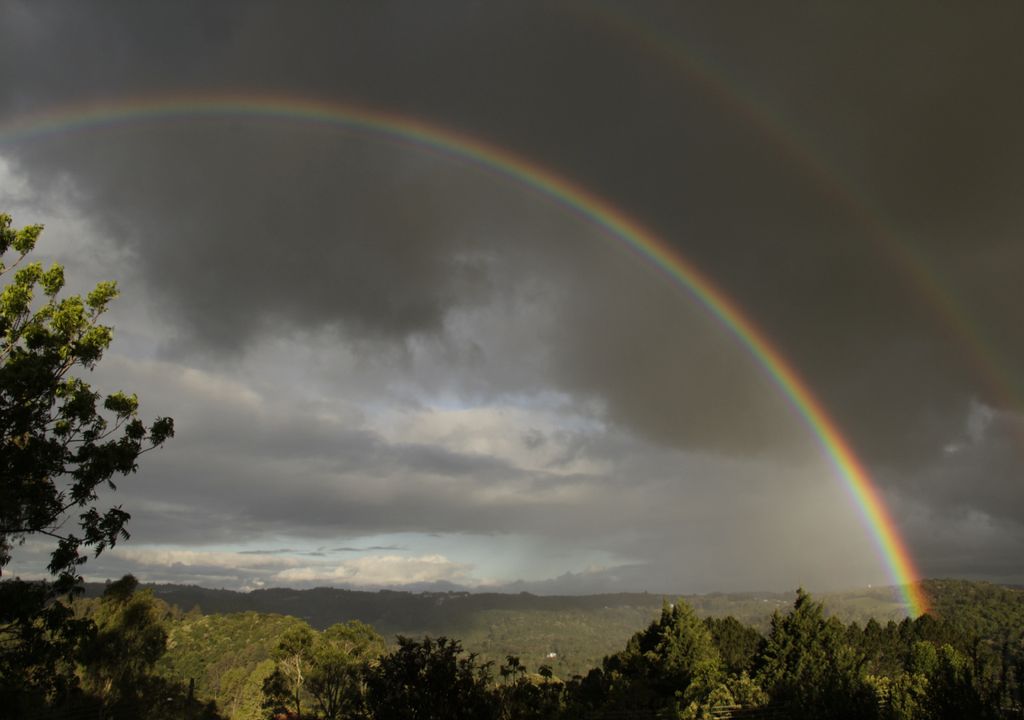 arco-íris; chuva; trovoada; sol; tempo fevereiro; portugal