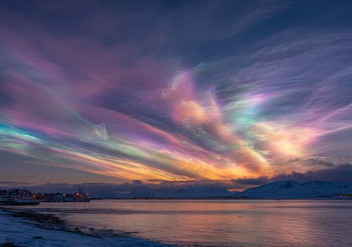 L&rsquo;iridescenza atmosferica: la firma ondulatoria della luce nelle nubi