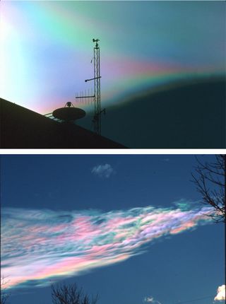 Iridiscencias y coronas espectaculares en las nubes en ondas de montaña de Colorado (EEUU)