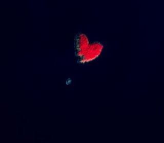 Isla con forma de corazón
