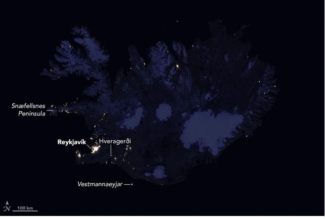 Islandia En La Noche Islandia En La Noche