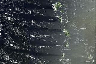 Islas, sombras y reflejo solar