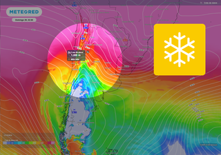 Nieve y aguanieve a la vista en Chile central: 