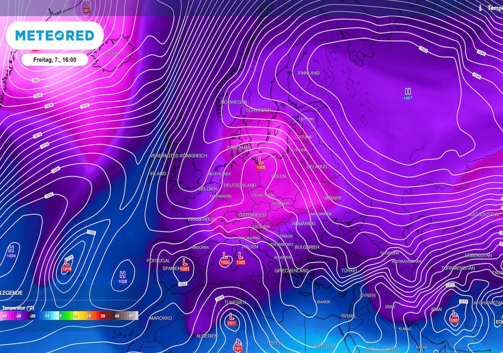 500 hPa-Niveau, Höhenwetterkarte, Wettermacher,Freitag