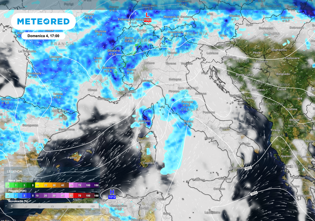 Arriva la perturbazione: piogge e instabilità in estensione