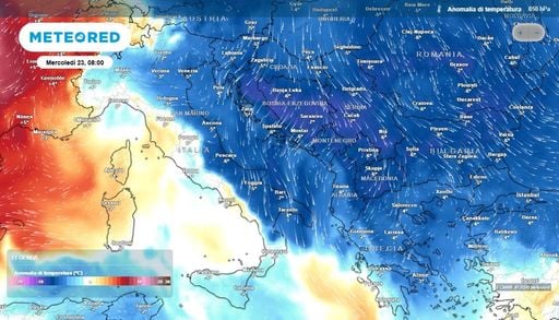 Italia coinvolta da mercoled&igrave; 23: aria polare nel Mediterraneo, ecco gli effetti