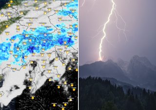 Italia nel mirino del maltempo: tra lunedì 2 giugno e martedì un grosso fronte di temporali colpirà 4 paesi europei