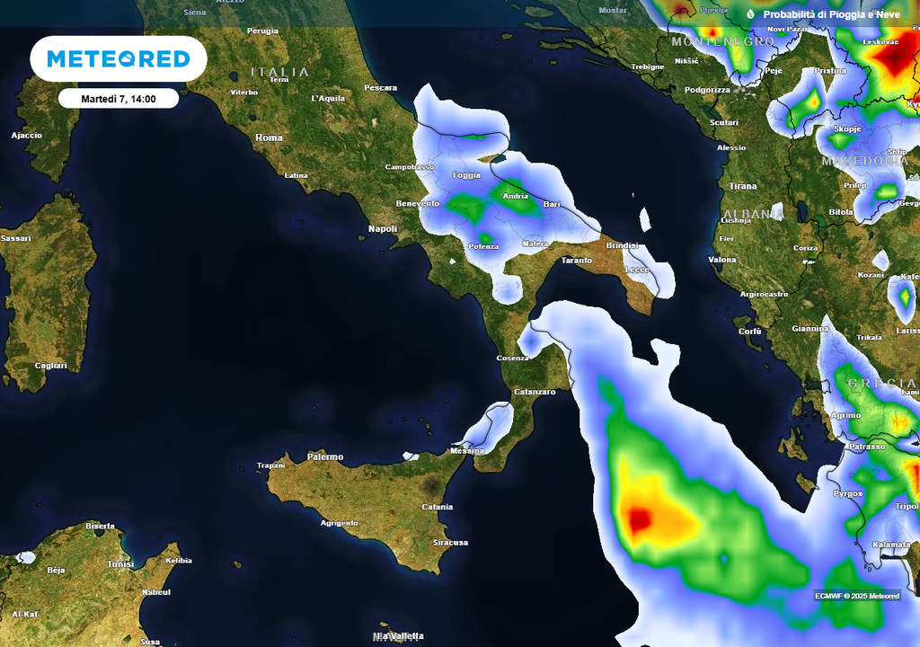 L'anticiclone rimonta, ma spazio ancora a qualche pioggia