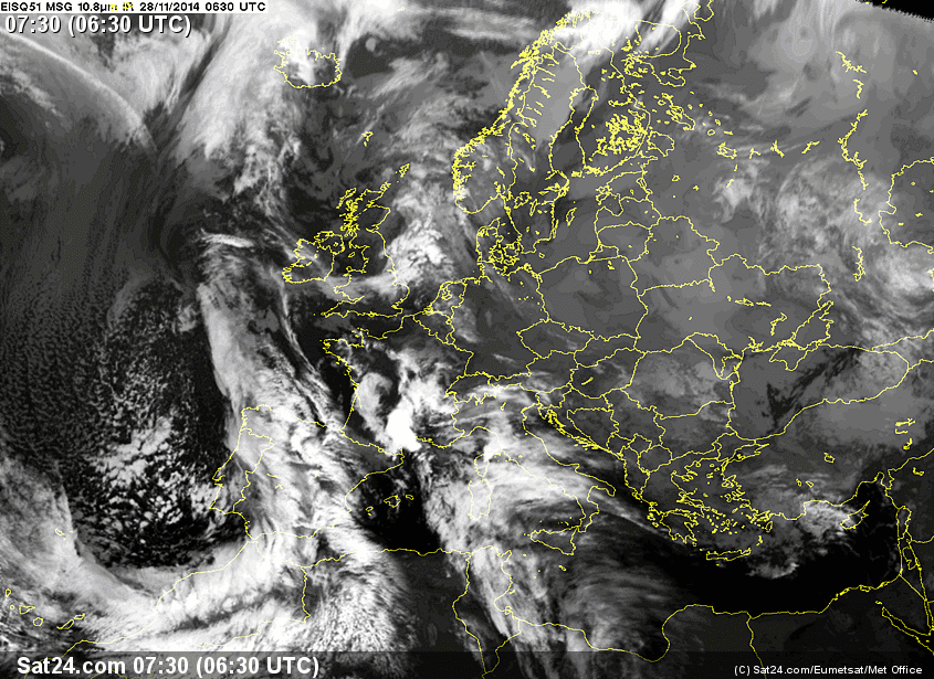 Jamás Vi Una Cosa Igual: Una Borrasca "colosal" Secuencia IR. Fuente: EUMETSAT- foro.tiempo.com Ribera-Met