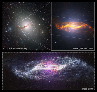 El telescopio espacial James Webb de la NASA descubre una galaxia inusual formada por una colisi&oacute;n c&oacute;smica