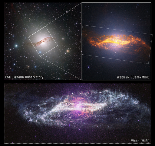 El telescopio espacial James Webb de la NASA descubre una galaxia inusual formada por una colisi&oacute;n c&oacute;smica