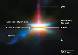 Los astrónomos investigan uno de los objetos más misteriosos encontrados en el universo: un disco dinámico y polvoriento