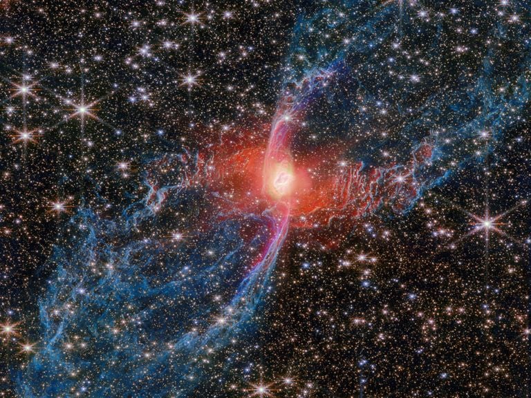 El telescopio espacial James Webb observa a la deslumbrante y misteriosa nebulosa de la Araña Roja