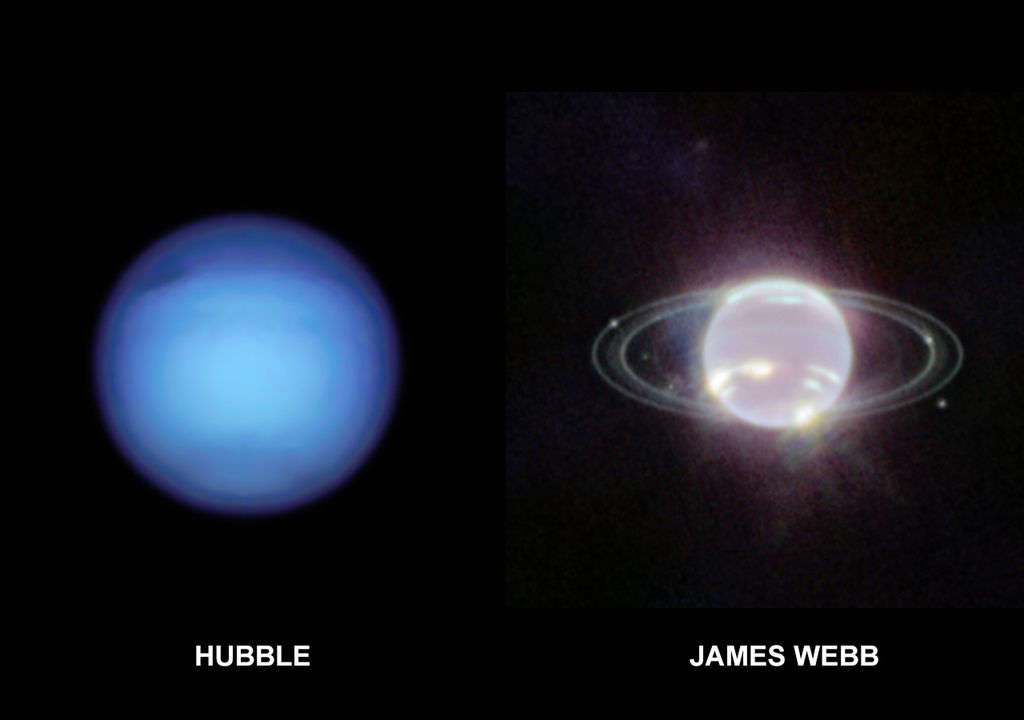 Anillos y Lunas de Neptuno Telescopio James Webb NASA