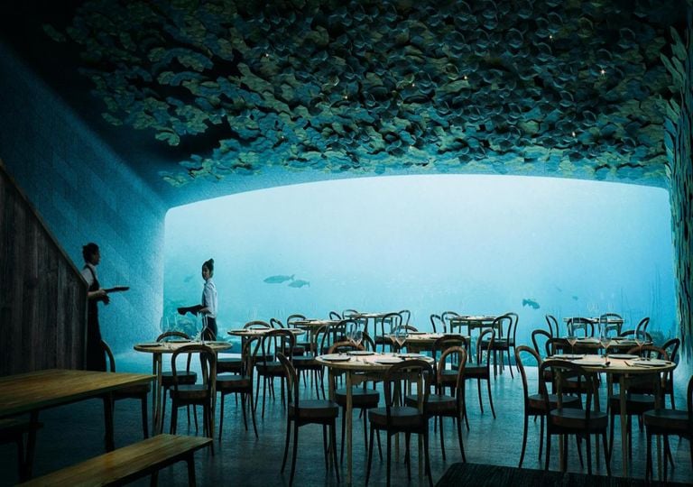 Jantar debaixo de água? Pode fazê-lo neste restaurante