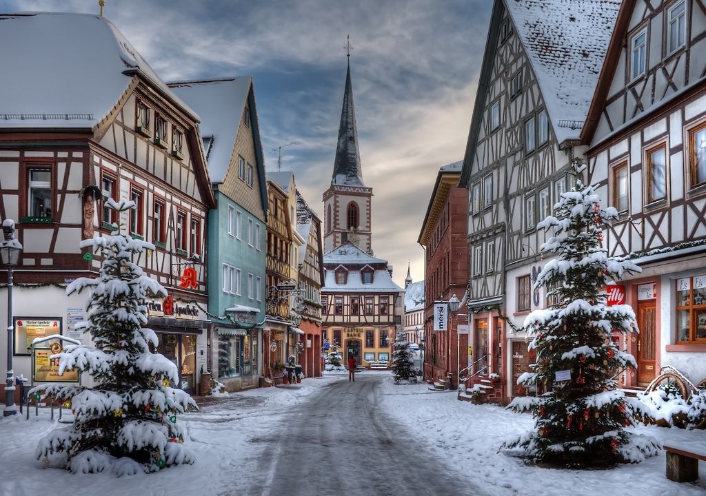 Lohr am Main im Winter