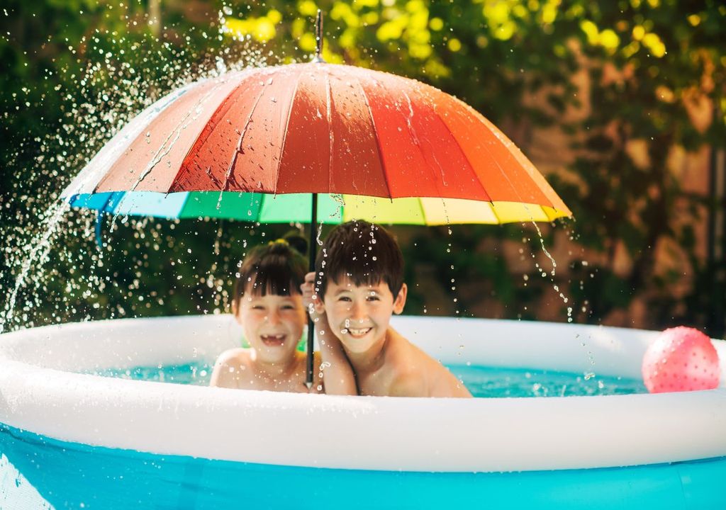 regen, wasser, pool