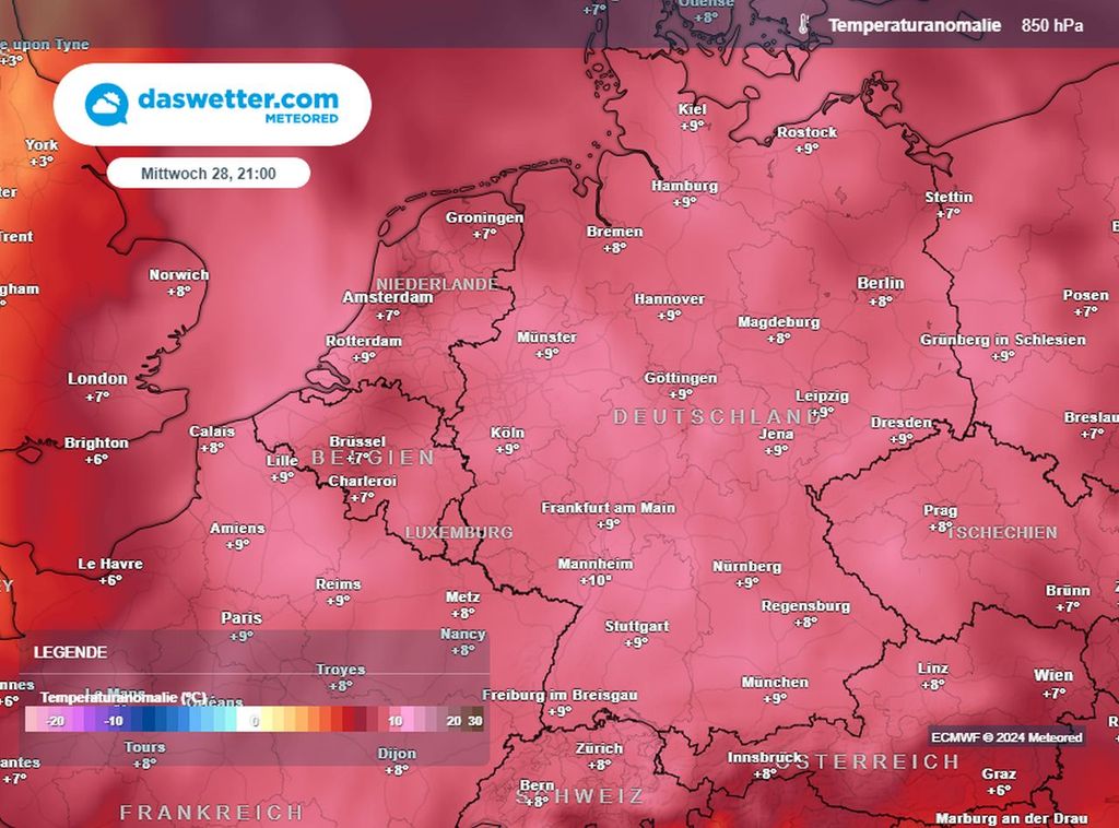 anomalie, wärme, deutschland