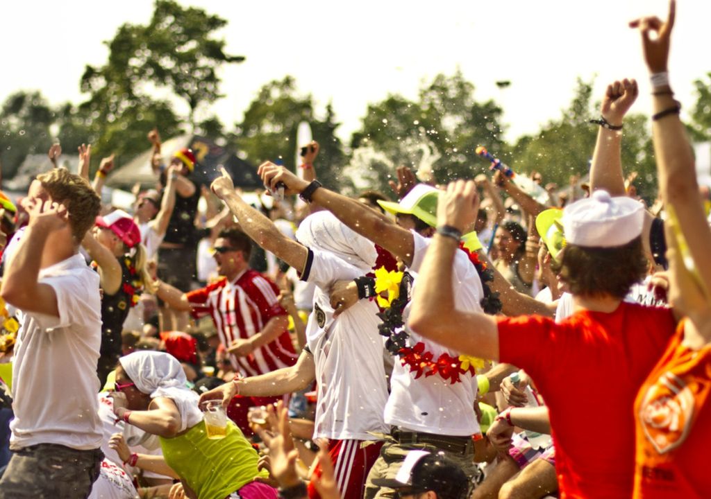Public Viewing zur Fussball-Europameisterschaft