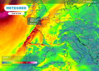 Jeudi 18 décembre : un coup de vent attendu en France avec des rafales proches de 100 km/h ! Les régions concernées 