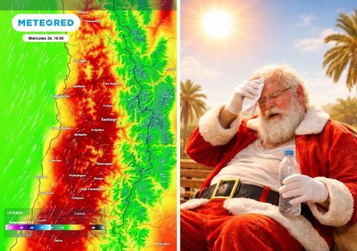&ldquo;Jo, jo, jo&hellip; y calor&rdquo;: Santiago podr&iacute;a llegar a 37 &deg;C y vivir su primera ola de calor del verano en Navidad