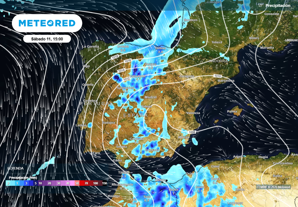 El fin de semana la inestabilidad se extenderá a más regiones, con lluvias y tormentas que pueden ser localmente fuertes.