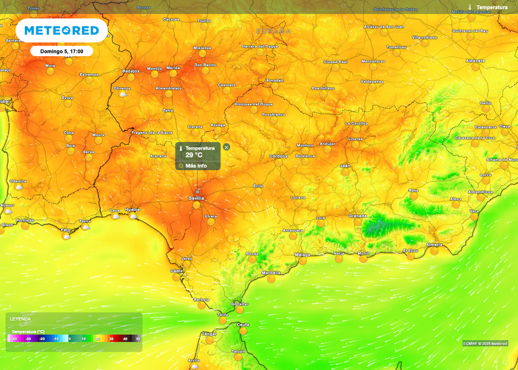 El Domingo de Resurrección traerá temperaturas cercanas a los 30 ºC al suroeste peninsular.